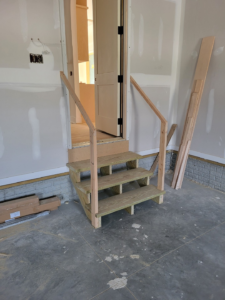 Custom Wooden Stairs Installation
