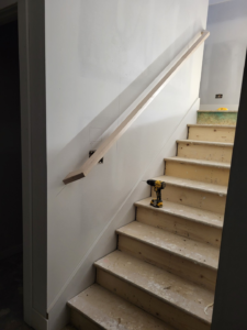 Handrail Installation on Staircase
