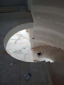 Curved Staircase Construction