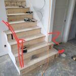 Garage steps landing