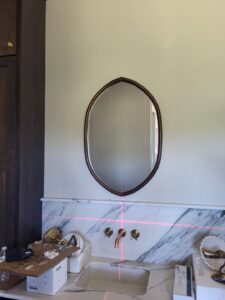 Precision Bathroom Mirror Installation
