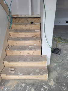 Unfinished Stairs Construction