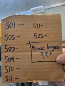 Carpentry Hardware Notes