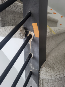 Stair Railing Installation Detail