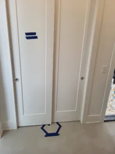 Bypass-door opening: the wood jamb is a shared prerequisite; door installation is outside this lesson.