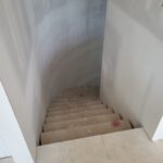 Garage steps landing