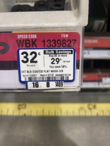 Hardware Pricing for Carpentry Supplies