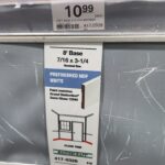 Baseboard, per linear foot