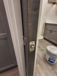 Door Frame Installation Close-Up